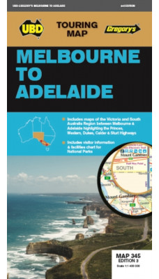Melbourne to Adelaide Map 345 3rd ed